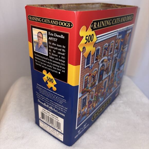 Raining Cats & Dogs 500 Piece Jigsaw Puzzle Dowdle New - Picture 3 of 6